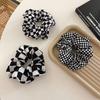 Plaid Hair Rope Rings Women Hair Hoop Korean Style Scrunchies Ponytail Holder Checked Hairbands