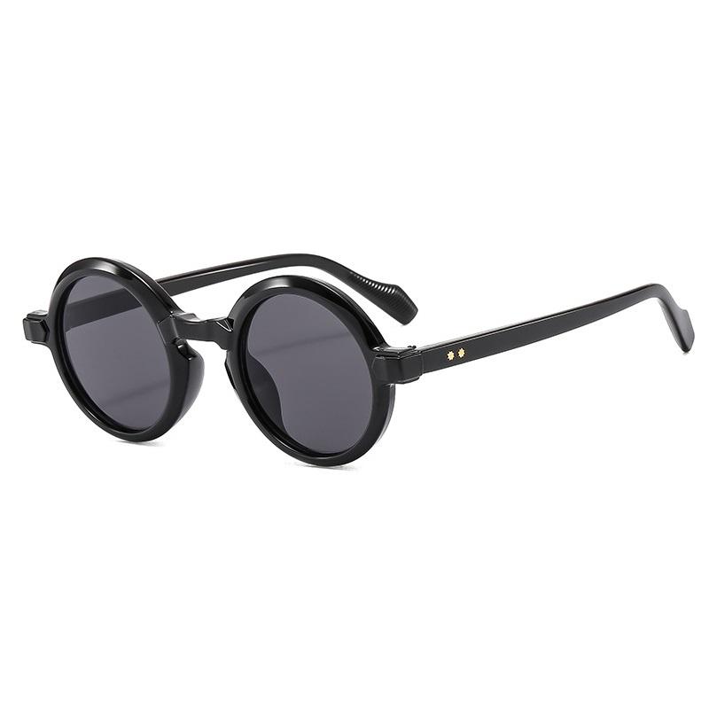 

Fashion Round Sunglasses Women Gradient Frame Shades Retro Trending Men Sun Glasses Uv400 Female Oculus as picture
