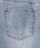 EXCONTAINER Incision Bermuda Denim Pants (Light Blue)