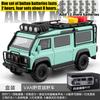 1:24 Land Rover Defender 110 Van Off-road Camping Modified Version Alloy Metal Diecast Model Car Simulation Vehicle Home Trendy