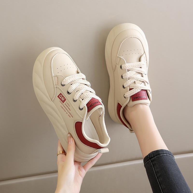 Board Shoes New Spring and Autumn Small Size Pregnant Women Sports and Leisure Shoes Not Tired Feet Thick-soled Muffin Shoes
