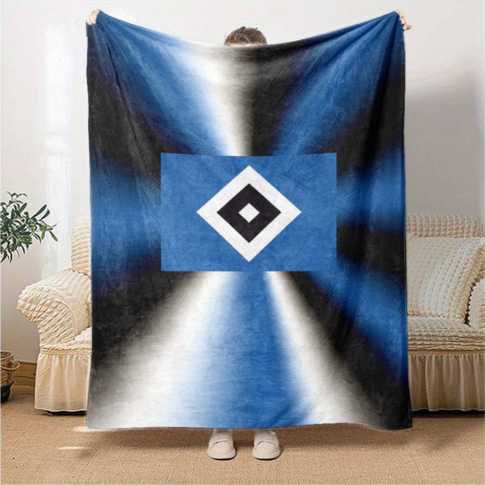Hamburger SV Print Flanelldecke Hohe Qualität Warm Bequem Decke für Alle Jahreszeiten Perfekt für Geschenke Heimdekoration
