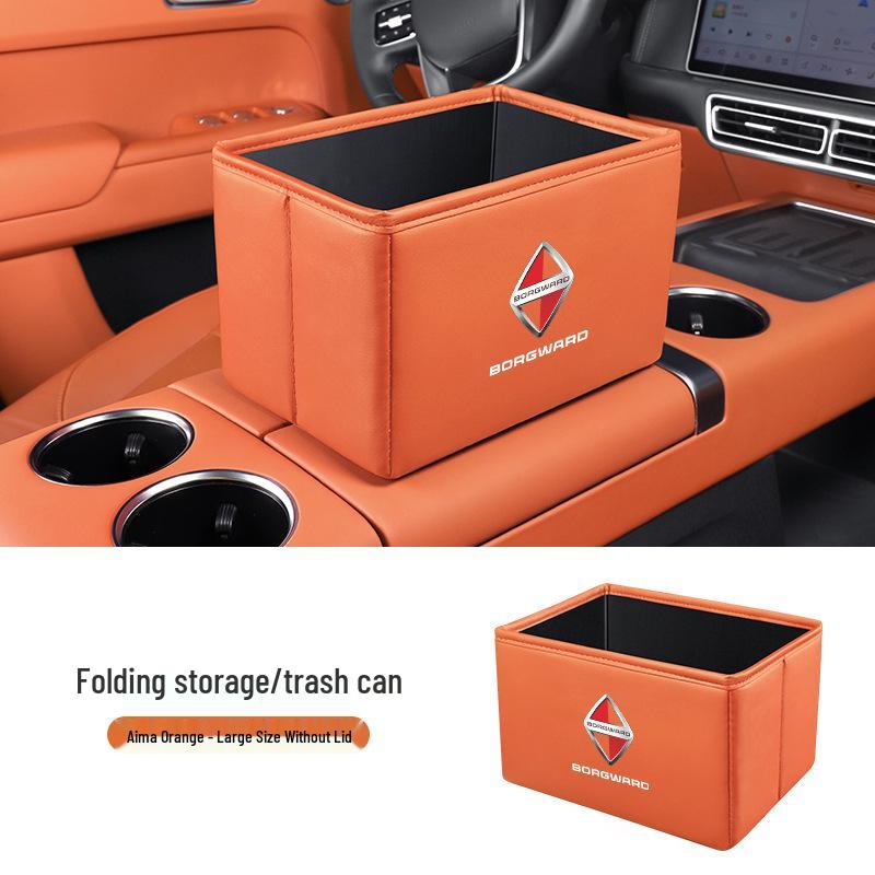 Borgward BX Series Car Storage and Folding Trash Can Box