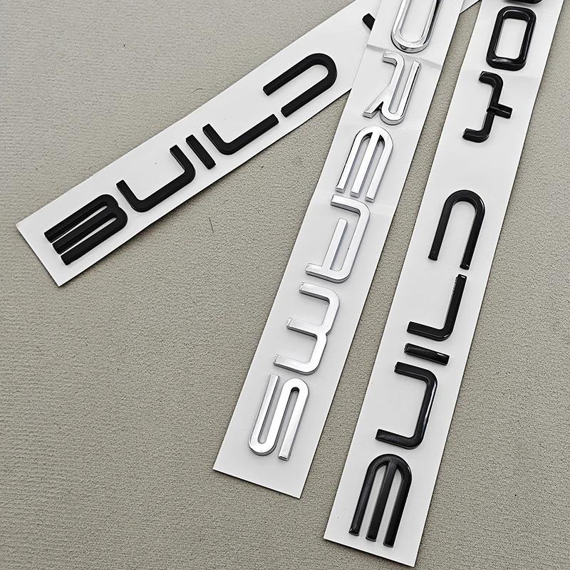 3D ABS Car Sticker Logo Build Your Dreams Rear Trunk Badge Emblem Decals For BYD Dolphin Seal Han Tang EV Song Yuan Atto3 Qin