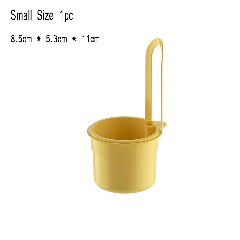 Kitchen Waste Collector Sink Strainer Basket Small Multifunctional Adjustable Hanging Drain Basket Convenient for Kitchen 1pc