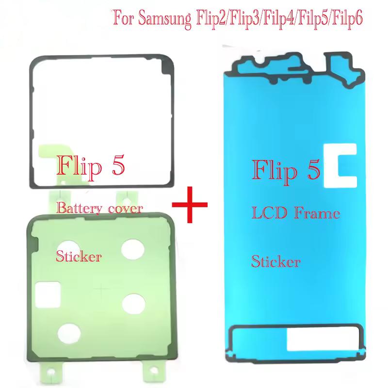 Samsung Galaxy Z Flip 2 3 4 5 6 Arka Pil Arka Kapak Gövdesi Su Geçirmez Mühür Etiketi Yapıştırıcı Bant