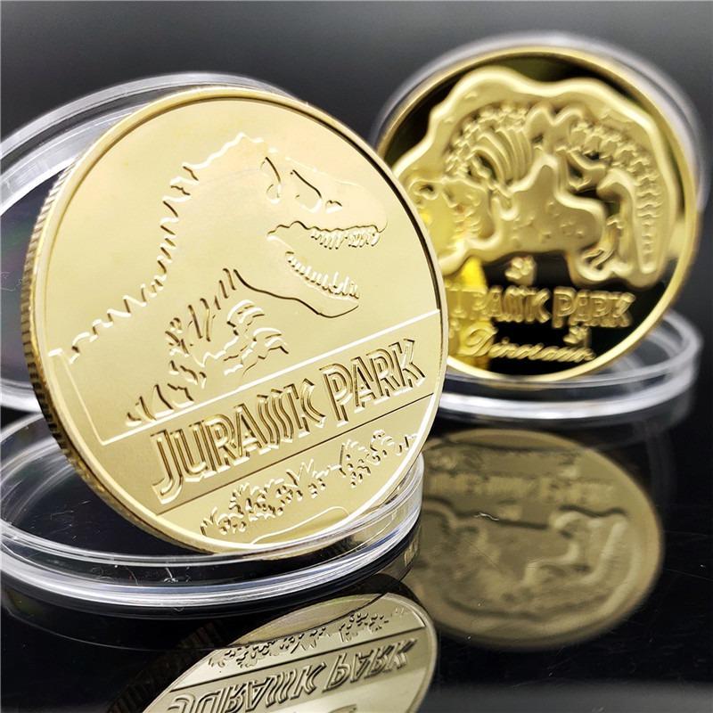 Jurassic Park Dinosaur Commemorative Coins - Replicas, Medals, Badges & Collectible Decorative Coins