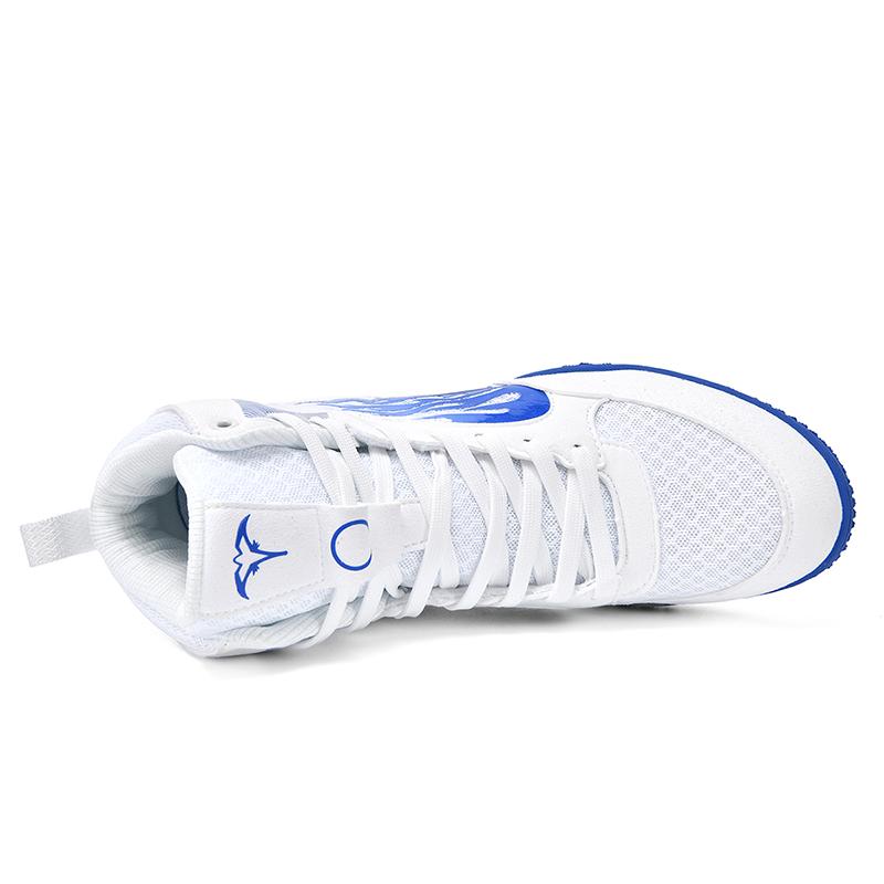 Professional Lightweight Wrestling Shoes Men's Large Size Black White Gym Training Sneakers Outdoor Sports
