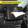 Car Tissue Box Armrest Storage Case Seatback Napkin Holder Accessories For CT200h ES250 ES300h IS250 IS200 GS300 GS460