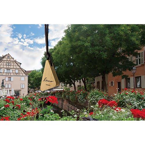 CARMATE LUNO Natural Wood Car Deodorant Air Freshener Hanging Type Hanging Wood Jasmine & Pear Scent H612
