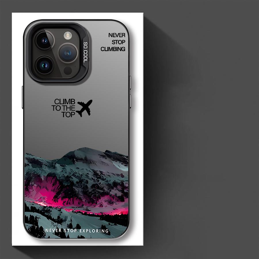 Case for iPhone 17 Pro Max 15 12 Pro 13 16 Air 11 14 Plus Phone Cover Scenic Airplane Mountain