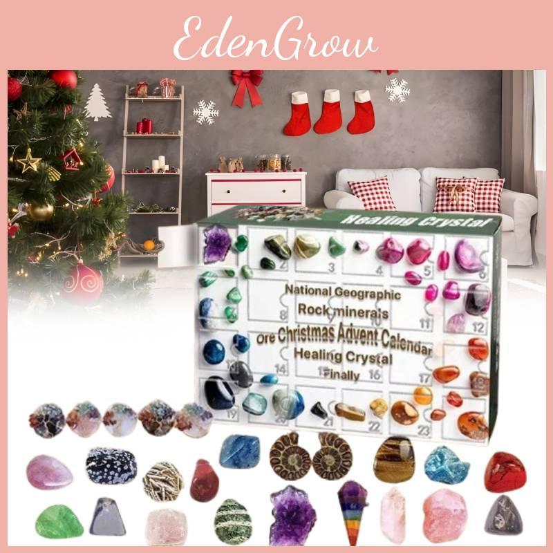 Unique 24 Compartment Mineral Green Gift Box Advent Calendar For Kids Festive Surprises