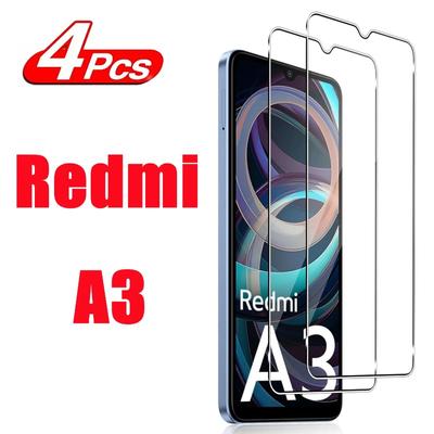 4 Piece High-definition Tempered Film HD+Xiaomi High-quality Tempered Glass For Redmi A3 Screen Protector Glass Film