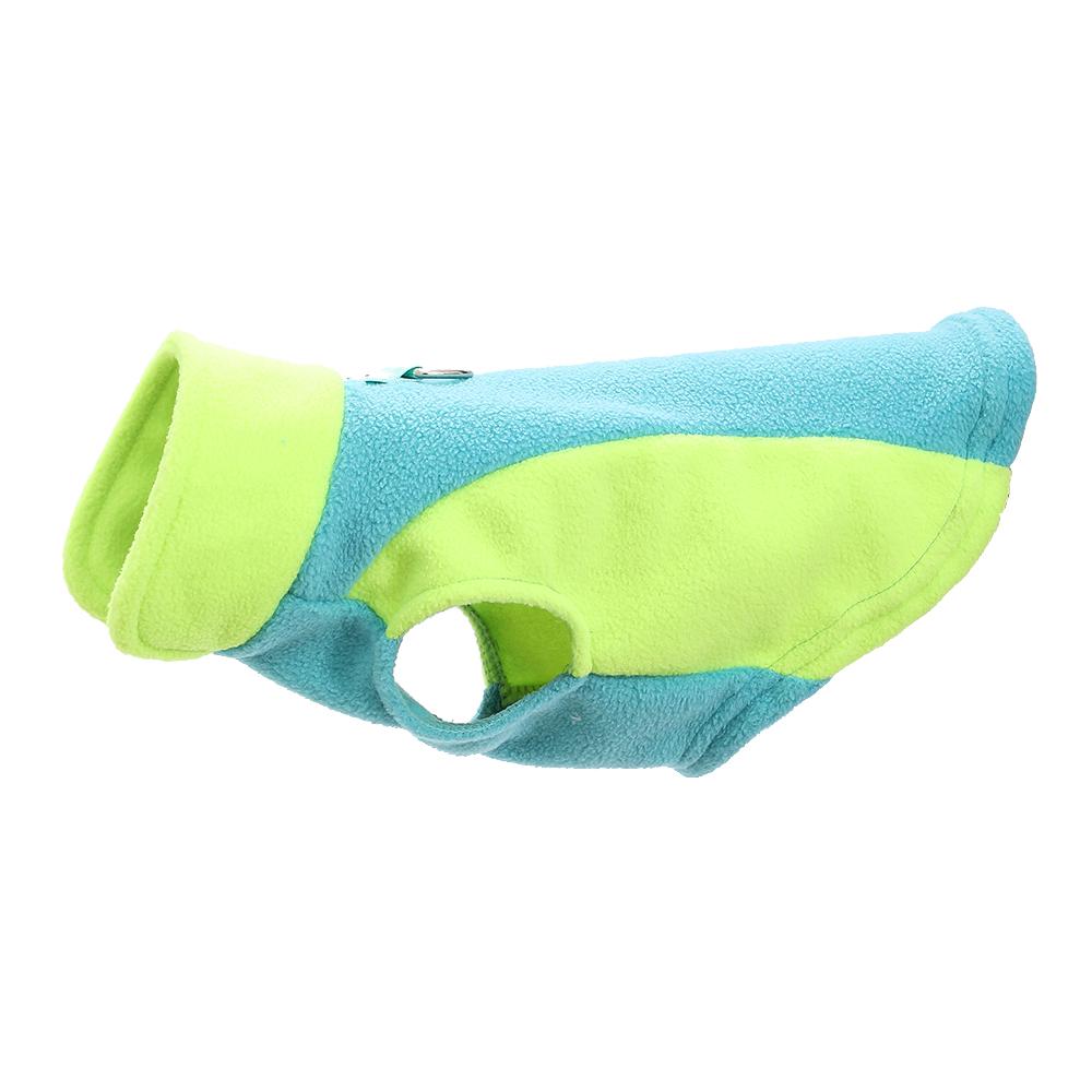 

Теплая куртка для домашних животных, мягкая, уютная, с D-образным кольцом, одежда для собак, уличная, осенняя, флисовая одежда для щенков, для маленьких и средних собак, кошек, костюм для французского бульдога, чихуахуа XS синий
