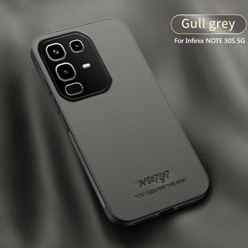 Leather Case for Infinix Note 50s 5G Car Magnetic Holder Wireless Charging Silicone Hard Phone Cover InfinixNote50s X6870 Shell