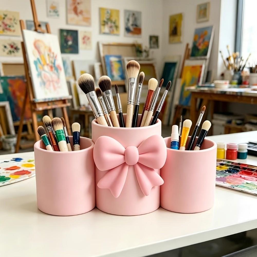 Ornaments Makeup Brush Holder 3D Printed Desktop Decoration Pencil Organizer Office Desktop
