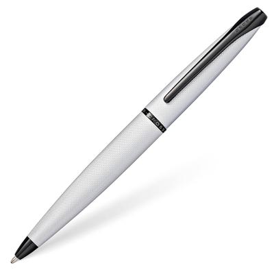 CROSS Ballpoint Brushed Officially Imported Pen, Oil-Based, ATX, Chrome, N882-43,