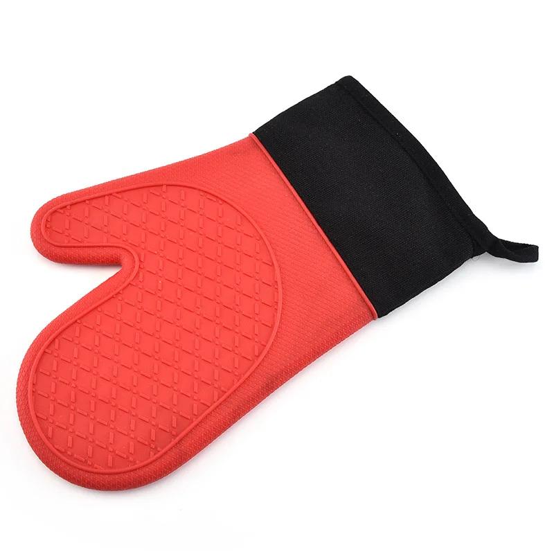 One piece Silicone Microwave Gloves BBQ Gloves One Piece Oven Baking Cooking Tool Baking Hot Pot Mitts Heat Resistant Kitchen