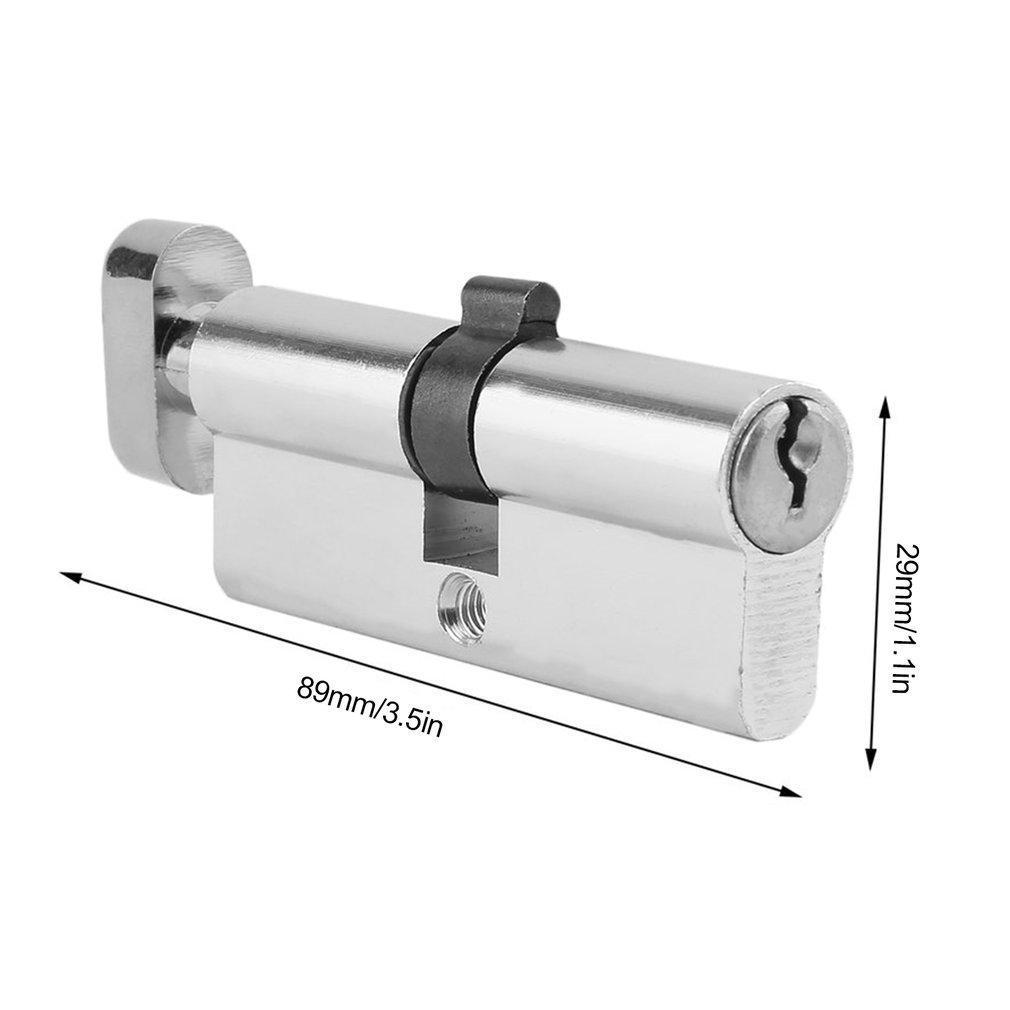 70mm Aluminum Door Lock Cylinder Home Security Anti Snap 3 Keys Silver Tone Buy From 6 On Joom E Commerce Platform