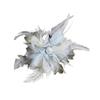 Trendy French Feather Hairpin: Elegant Large Claw Clip for Thick Hair