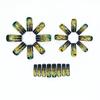 Dämmerwald Goldblatt Abnehmbare Nail Art Tips - 24 Stück