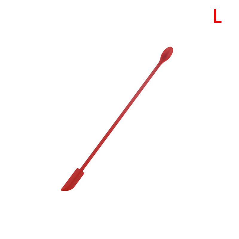 Cosmetic Bottle Silicone Mini Scraper Three Piece Set Baking Double End Two In One Spatula Jam Deep Bottle Scraper Spoon Set