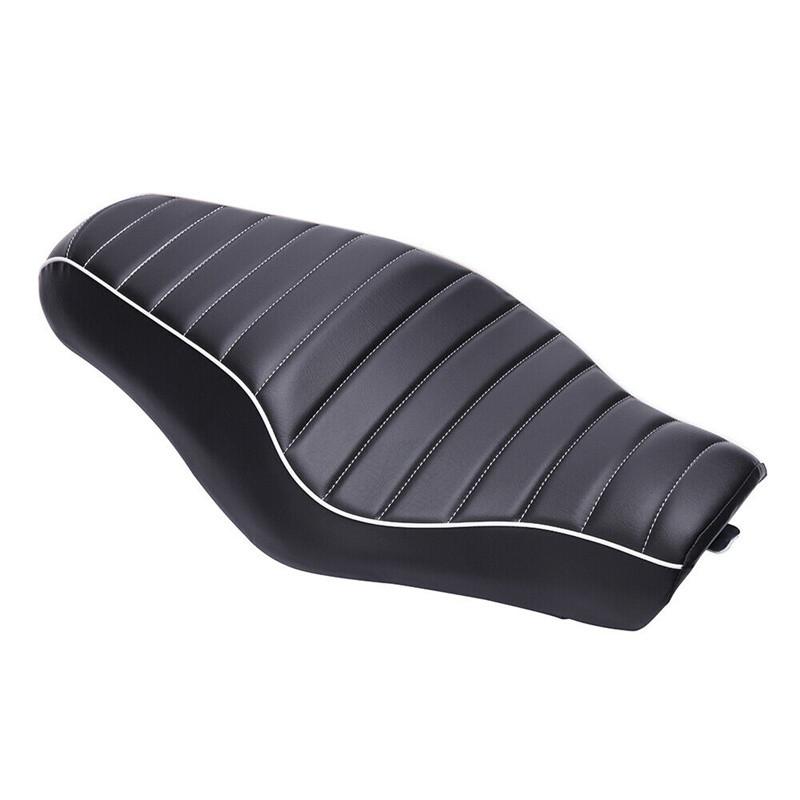 Motorcycle Front Driver Rear Passenger Two Up Leather Seat Cushion for Harley Davidson Sportster Iron 883 SuperLow 1200T