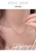 Cui Yan S925 Sterling Silver Starry River Necklace - Tearful Sky Stars Trendy Fashion Clavicle Chain for Women