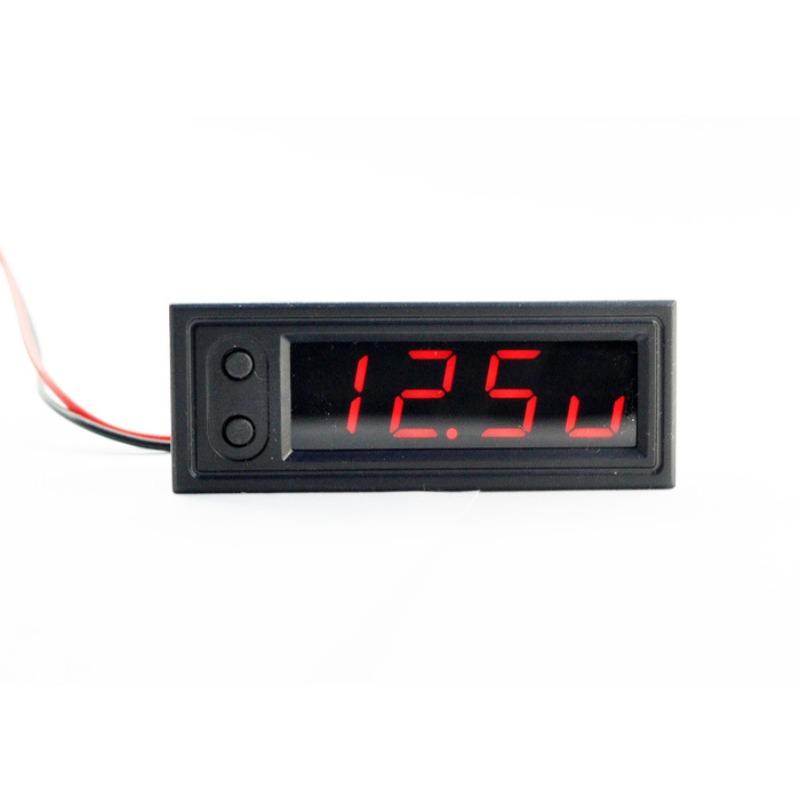 12V 3-in-1 Kfz-Kit Thermometer + Voltmeter + Uhr LED Digitalanzeige