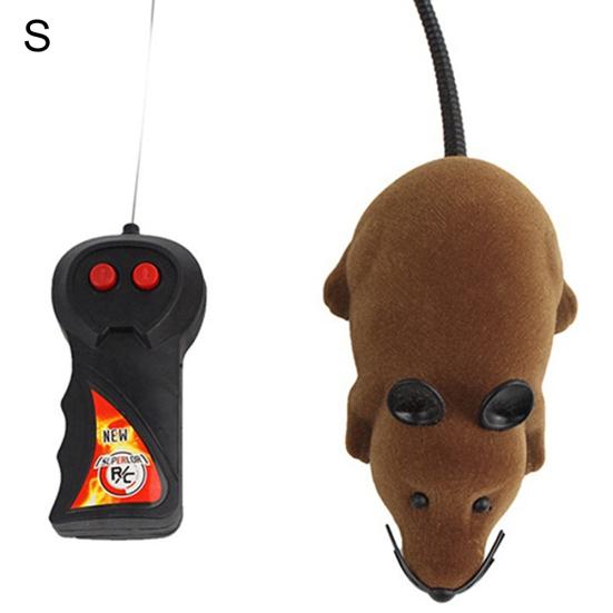 Pet Cats Kitten Funny Wireless Remote Control False Mouse Plush Doll Playing Toy