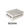 20/50 pezzi Magneti Rotondi Sottili 6x2mm e 7x2mm per Mini Artigianato, Modelli, Progetti Fai da Te
