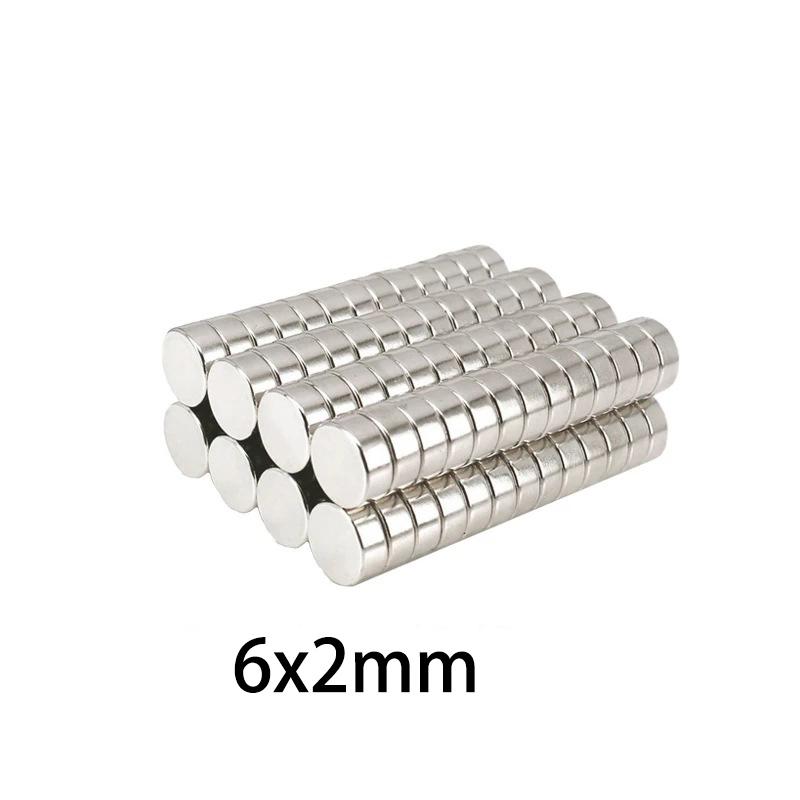 

20/50pcs 6x2mm & 7x2mm Thin Round Magnets for Mini Crafts, Models, DIY Projects