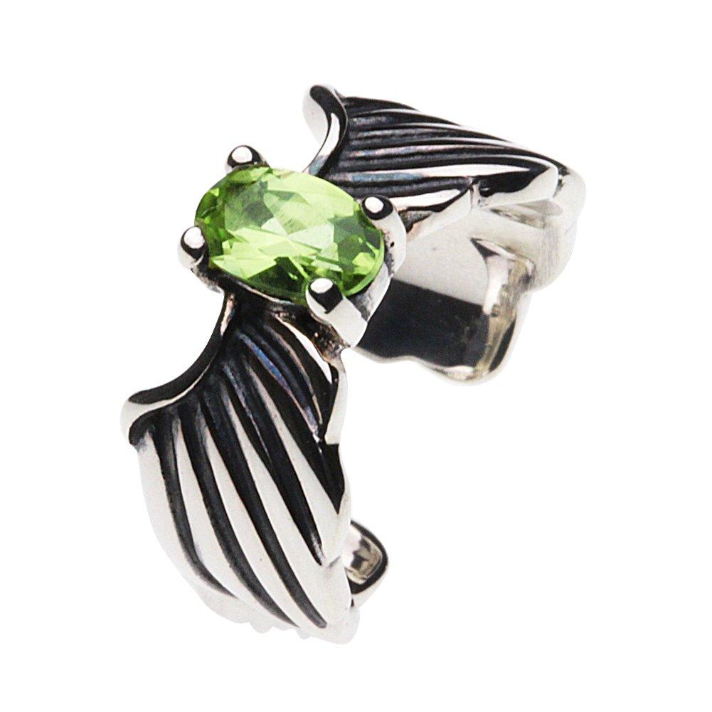 

Серьга-кафф Wing Ear Cuff Peridot 925 Silver e2024pd [Cenote] [Серебряные аксессуары]
