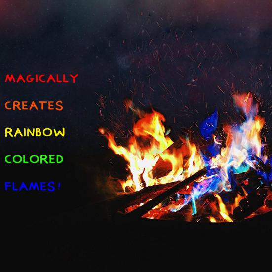 Magische Flamme Farbwechsel Pakete für Flamme Pit Lagerfeuer Lagerfeuer Zubehör für Outdoor Kamin Partys Lieferungen