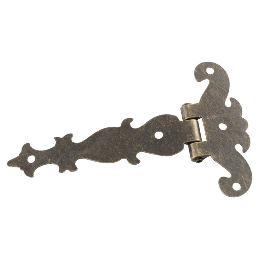 1 Pair 90 Degree Folding Hinge Small Antique Zinc Alloy Hinge for Humidor Boxes  for Case Easy To Install Durable