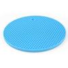 Coasters Round Heat Resistant Silicone Mat Drink Cup Non Slip Table Placemat Sky Blue