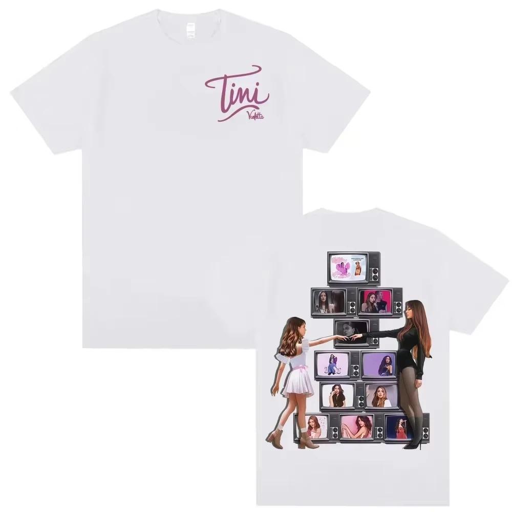 2026 Singer TINI STOESSEL La Triple T Futtura Tour Merch Cotton TShirt Unisex Harajuku Hip Hop Gothic Street Style TShirt