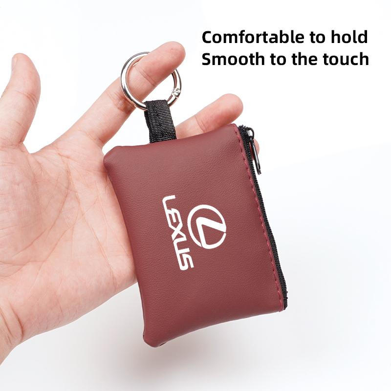 Auto Leder Schlüsseletui Schlüsselanhänger Mini Aufbewahrungstasche Auto Zubehör Für Lexus F SPORT GS GX IS LS LX CT LC RC LBX NX RX 350h 450h ES