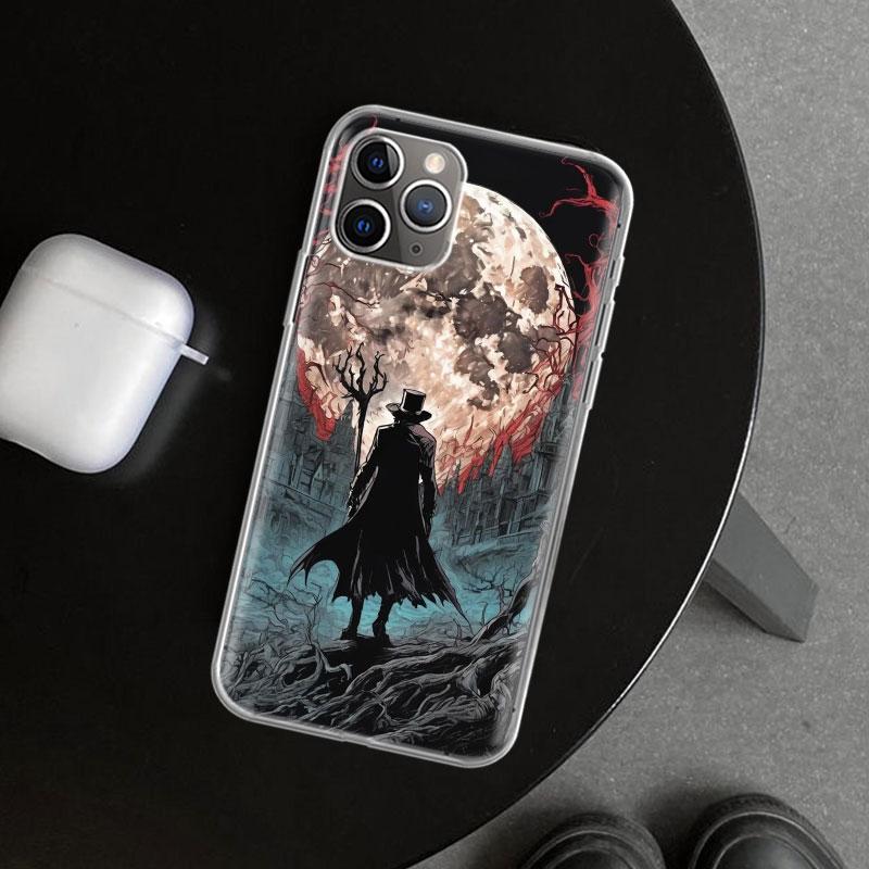 

Bloodborne Game Phone Case Cover for iPhone 11 12 13 Mini 14 15 Plus 16 Pro Max 17 Air 7 8 + SE Art Customized Fundas 11 12 13 M iPhone 14 Plus