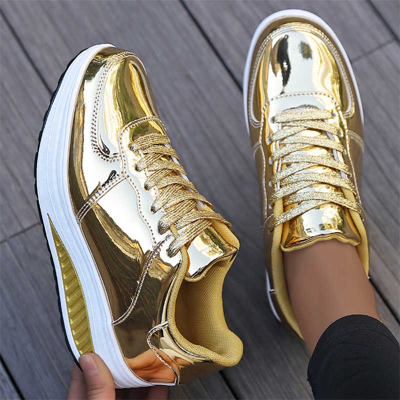 Fashion Synthetic Leather Ecoleather Wide Fit Heels Oxford High Platform Sneakers Shoes Shose For Women Sport Super Offers