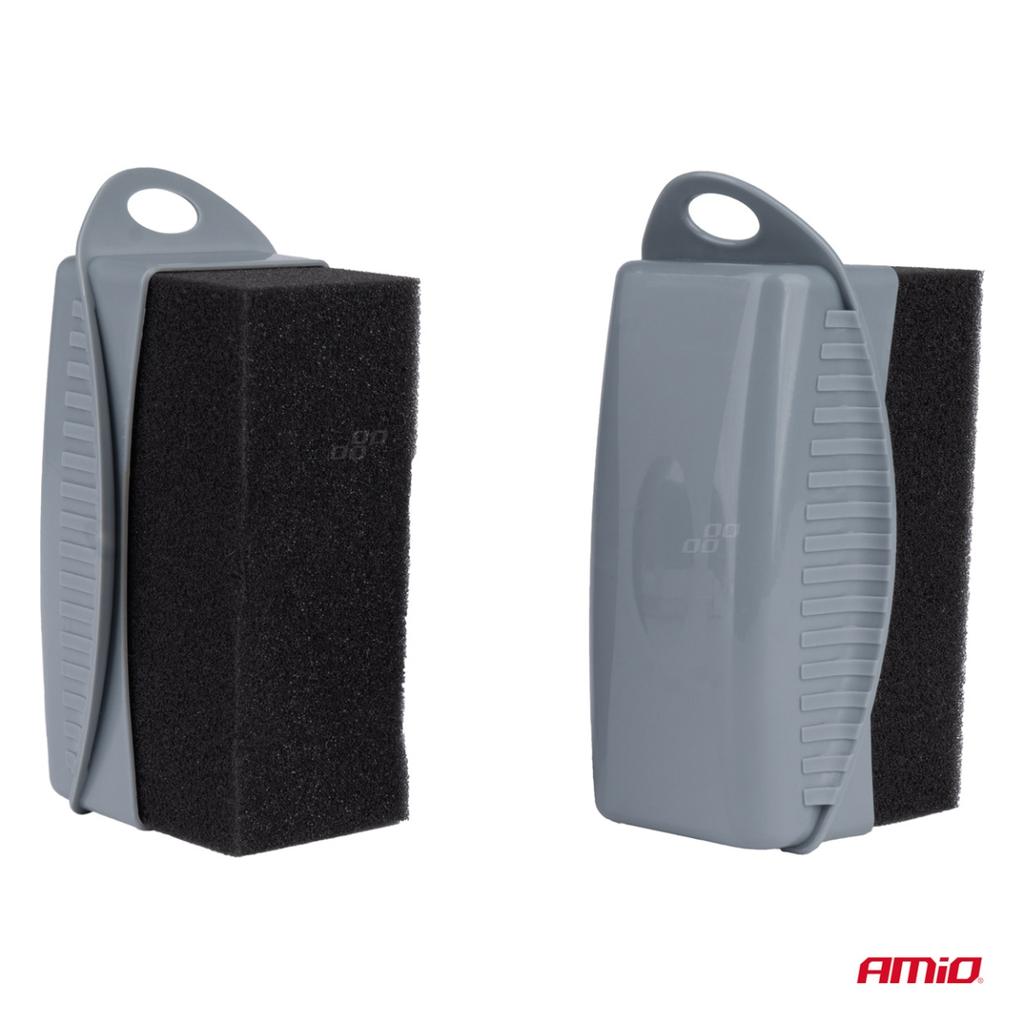 Car Tire Applicator in Plastic Case, Soft Sponge 2 Pcs Amio-04019