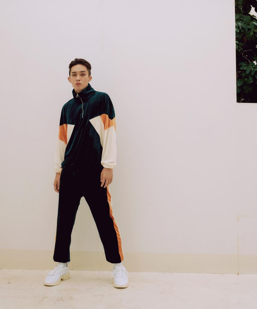 FANGOH Sl Velvet Jogger Pants Deep Green