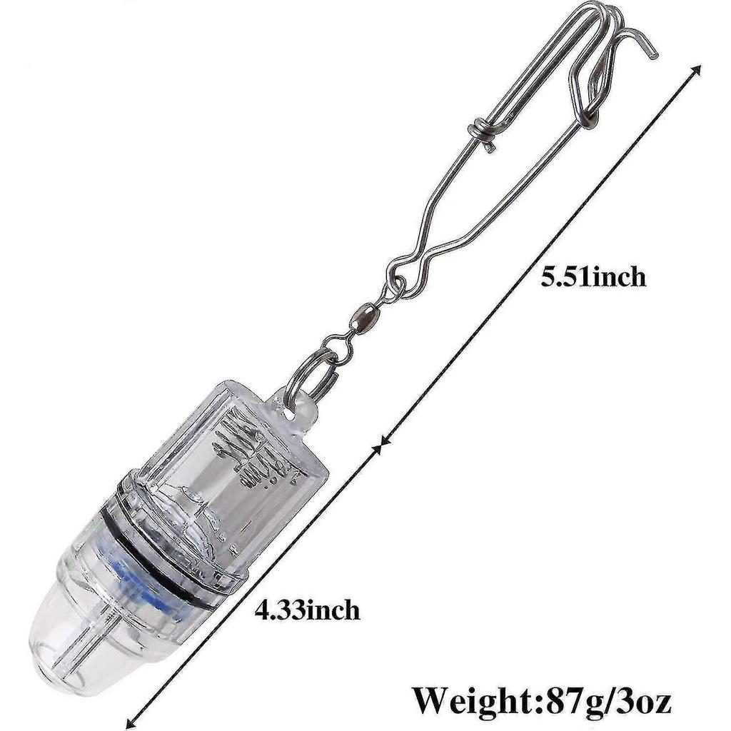 Led Fishing Lights Underwater Battery Powered Deep Drop Fishing Light With Clip Waterproof Fish