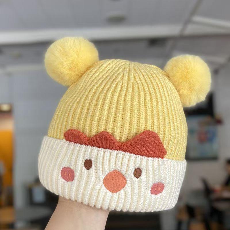 Korean Style Cozy Knit Wool Baby Hat with Ear Protection for Boys & Girls - Winter Windproof & Warm