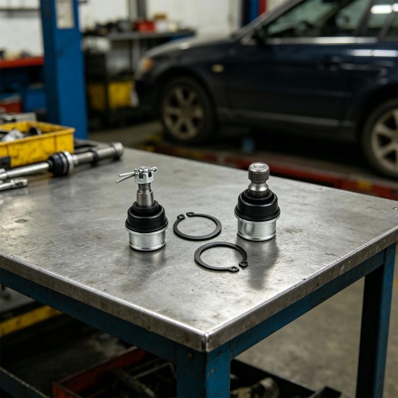 Paar Kugelgelenke für Nutzfahrzeuge zur Verwendung bei A-Arm-Reparatur, Set für obere und untere Fahrwerksgelenke, Staubmanschetten, Sicherungsklammern und Referenz 706203084