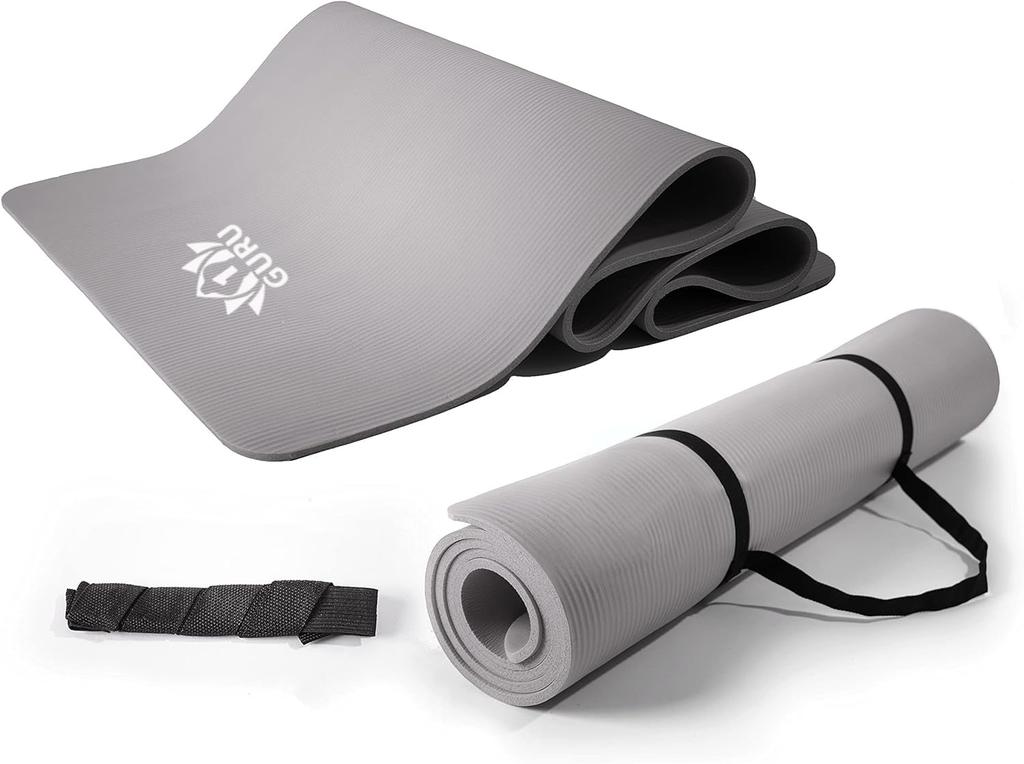 ONEGURU Yoga 1830mm X 800mm X Popular Exercise Mat for Pilates and Includes Japanese Instructions Extra-Thick Mat, 15mm, Stretching, Soundproofing,