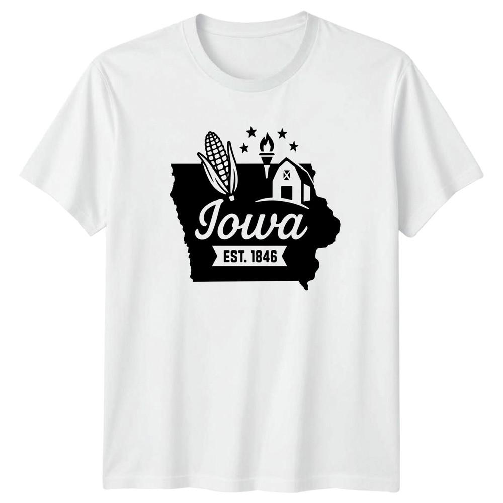 Iowa Est 1846 State Pride US States Unisex Unisex Graphic Tee S