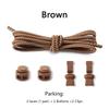 1 Pair No Tie Shoelaces Round Push The Spring Lock Sports Elastic Shoelace Suitable for All Shoes Lazy Laces Shoe Accessories
