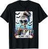 Tarot Card Mummy Vibes Skeleton Mom T-Shirt – Spooky Mom’s Day Unisex Tee