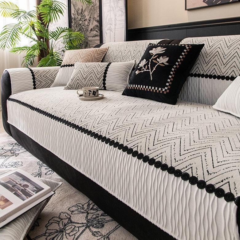 

Универсальная подушка для дивана на все четыре сезона, Простая современная нескользящая подушка для дивана, Съемный чехол для защиты мебели, Чехол для дивана, подходящий для домашних животных 90*210cm